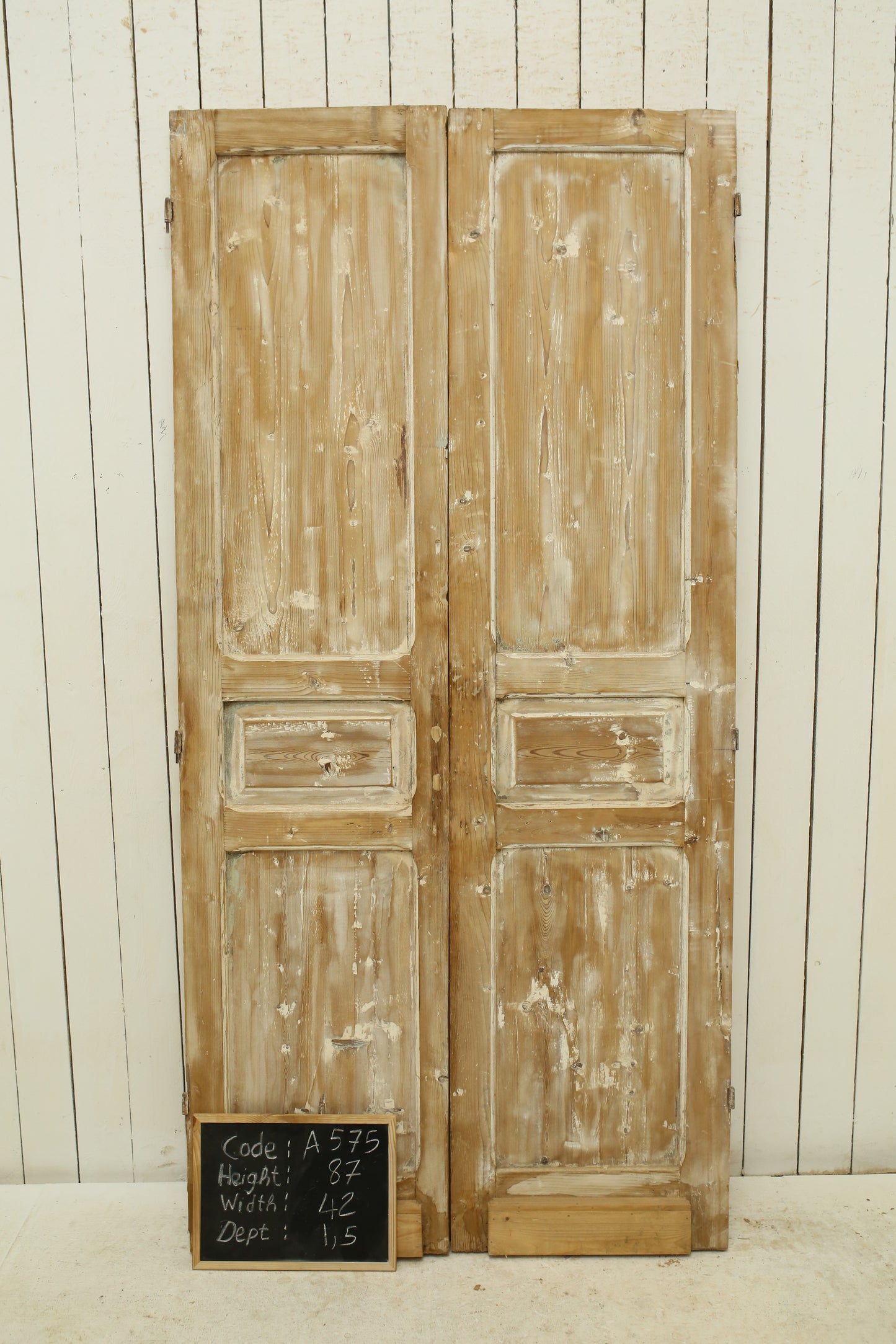 VINTAGE DBL FRENCH DOOR A575