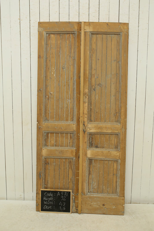 VINTAGE DBL FRENCH DOOR A576