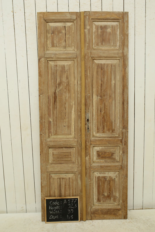 VINTAGE DBL FRENCH DOOR A577