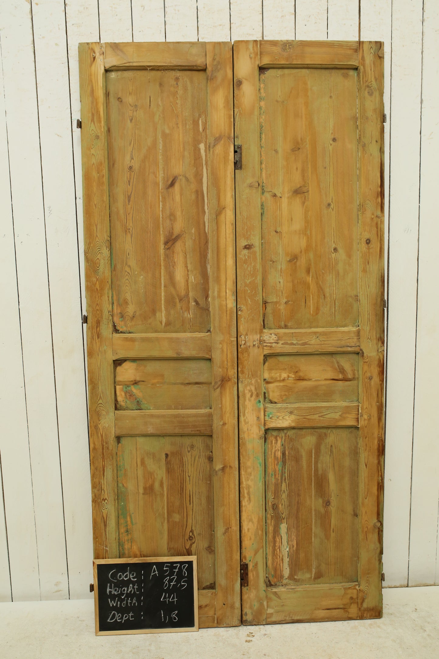 VINTAGE DBL FRENCH DOOR A578