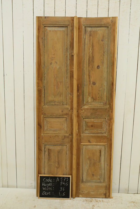 VINTAGE DBL FRENCH DOOR A579