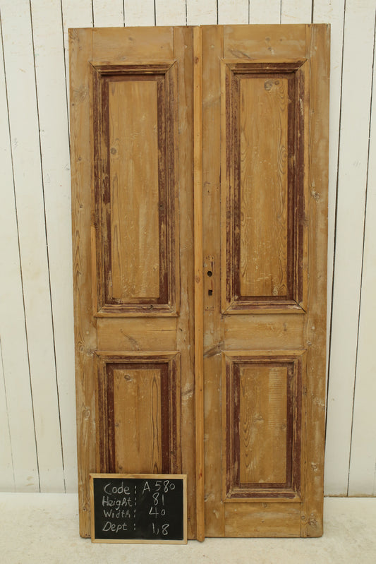 VINTAGE DBL FRENCH DOOR A580