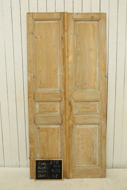 VINTAGE DBL FRENCH DOOR A581