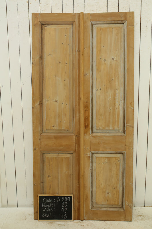 VINTAGE DBL FRENCH DOOR A584