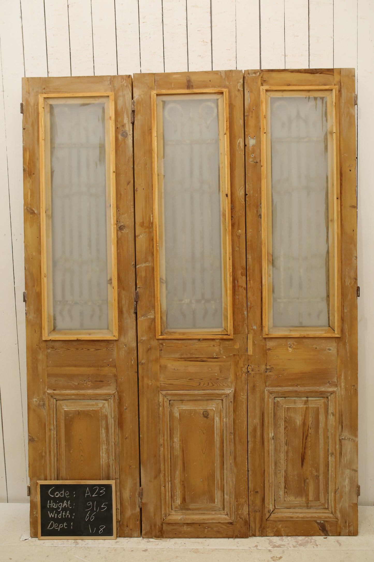 VINTAGE TPL FRENCH METAL DOOR A23