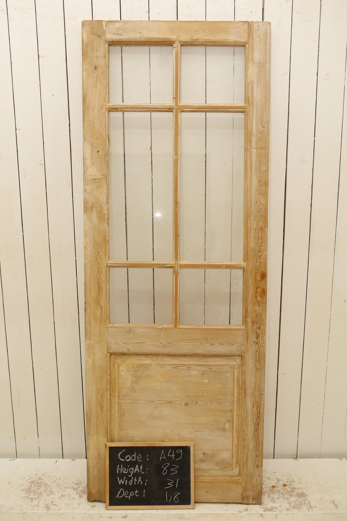 VINTAGE SINGLE GLASS DOOR A49