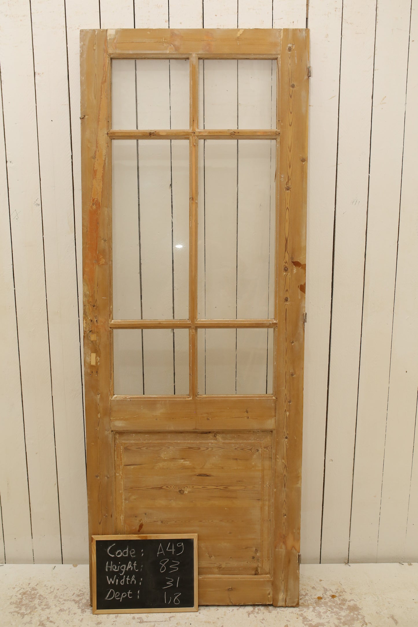 VINTAGE SINGLE GLASS DOOR A49