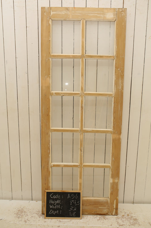 VINTAGE SINGLE GLASS DOOR A56