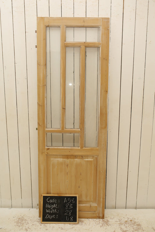 VINTAGE SINGLE GLASS DOOR A58