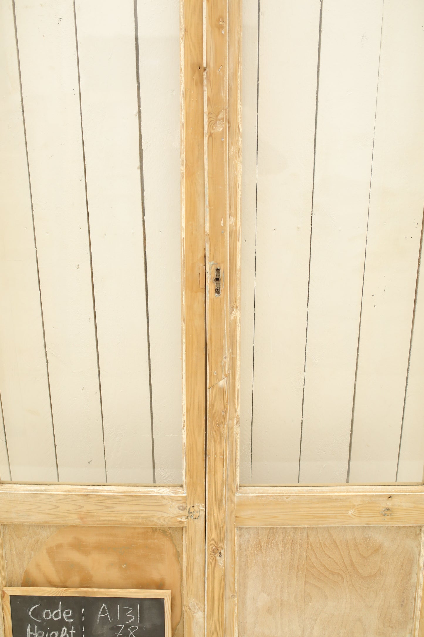 VINTAGE DBL FRENCH GLASS DOOR A131