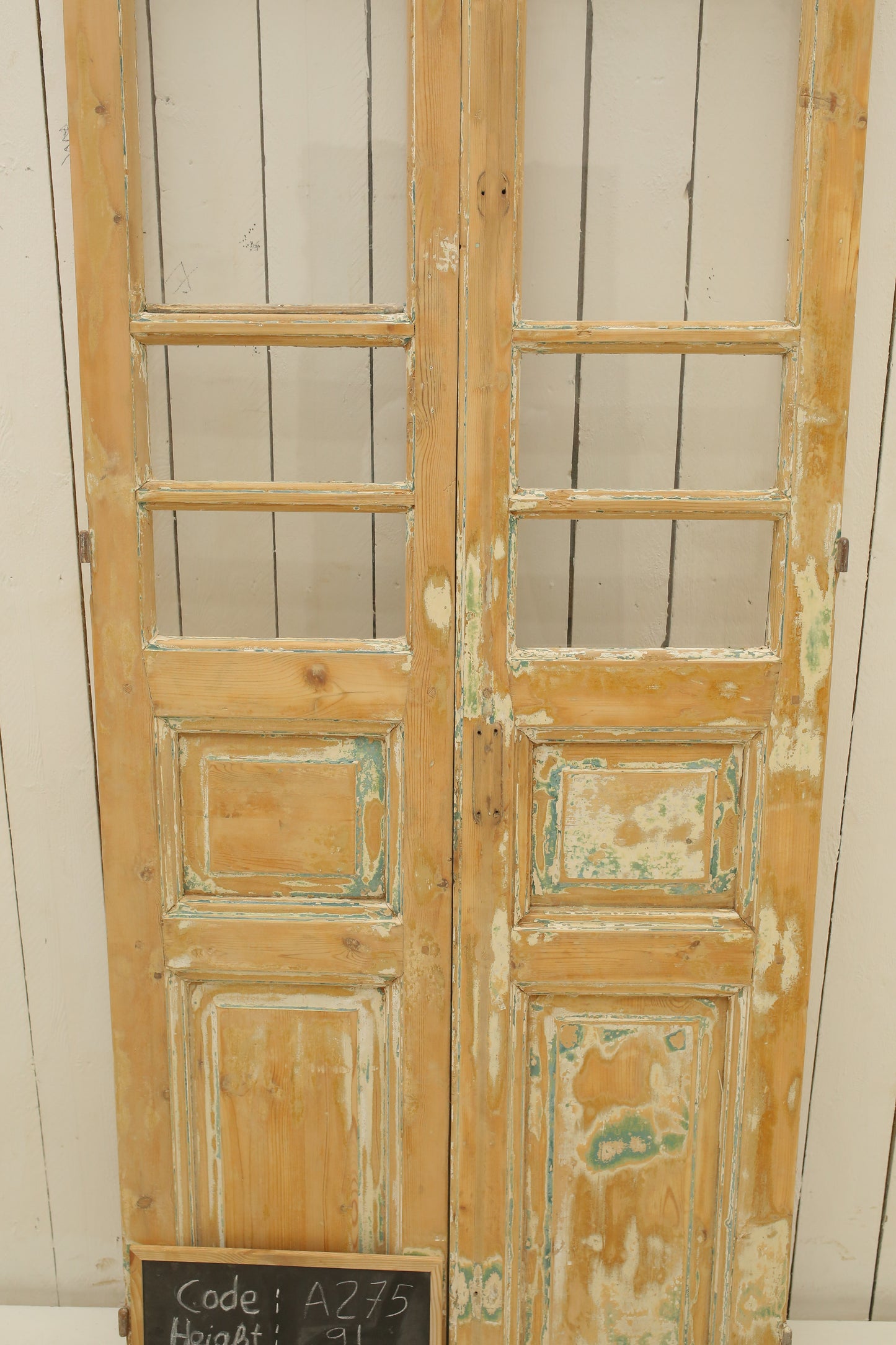 VINTAGE DBL FRENCH GLASS DOOR A275