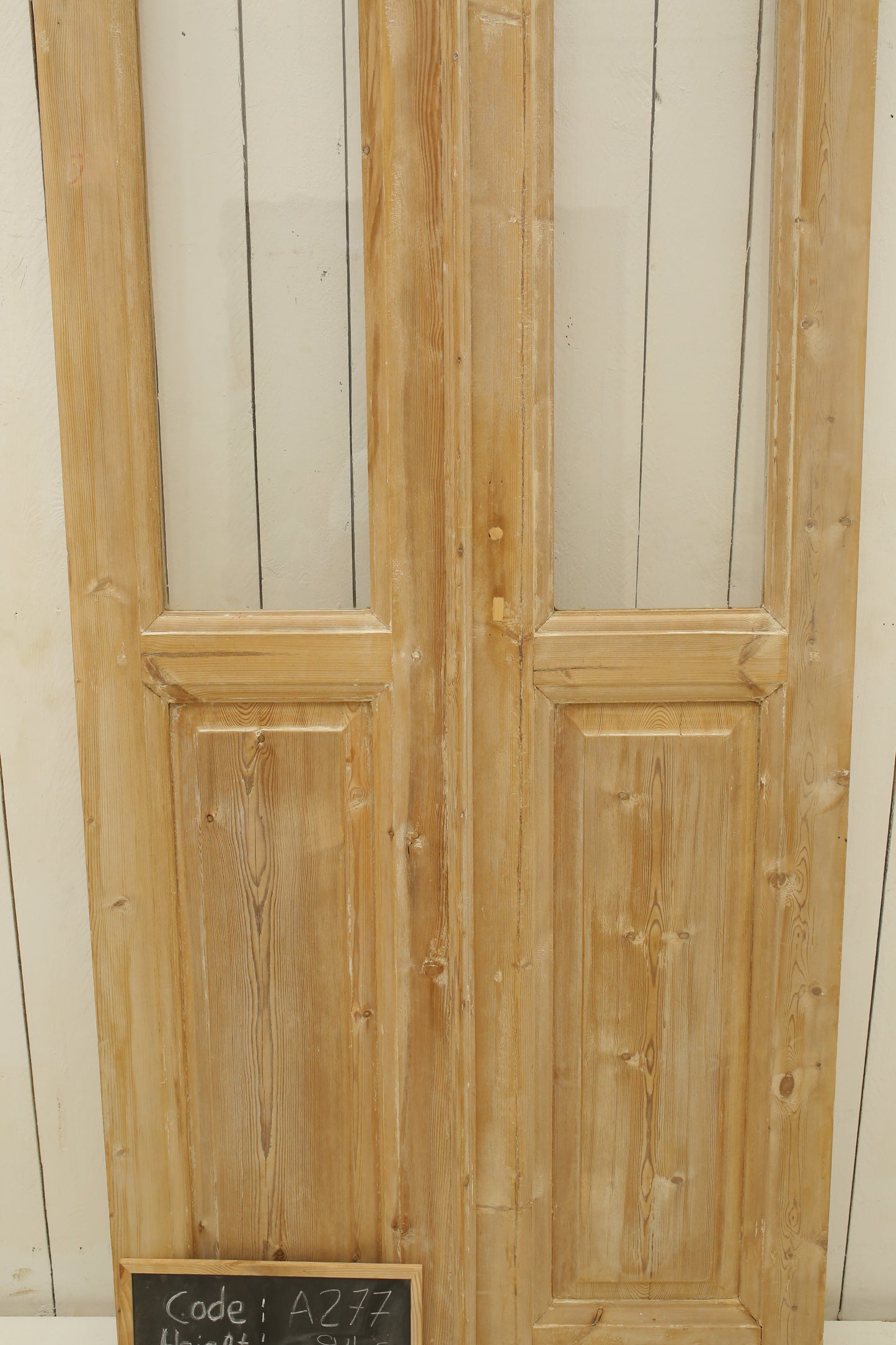 VINTAGE DBL FRENCH GLASS DOOR A277