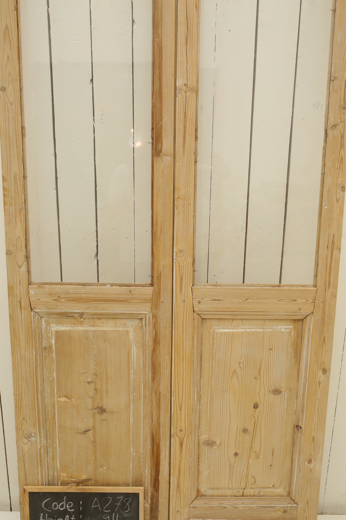 VINTAGE DBL FRENCH GLASS DOOR A278