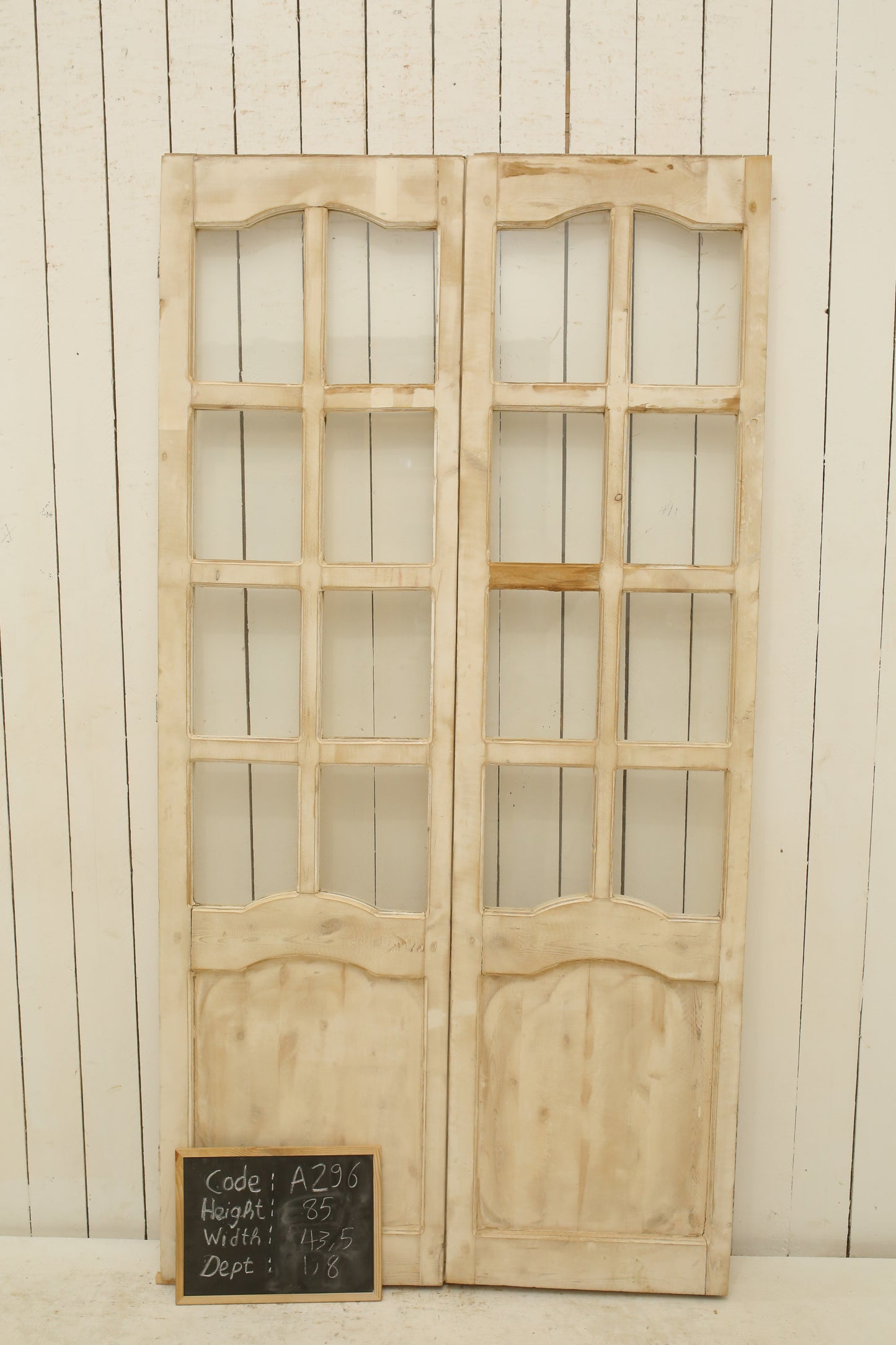 VINTAGE DBL FRENCH GLASS DOOR A296