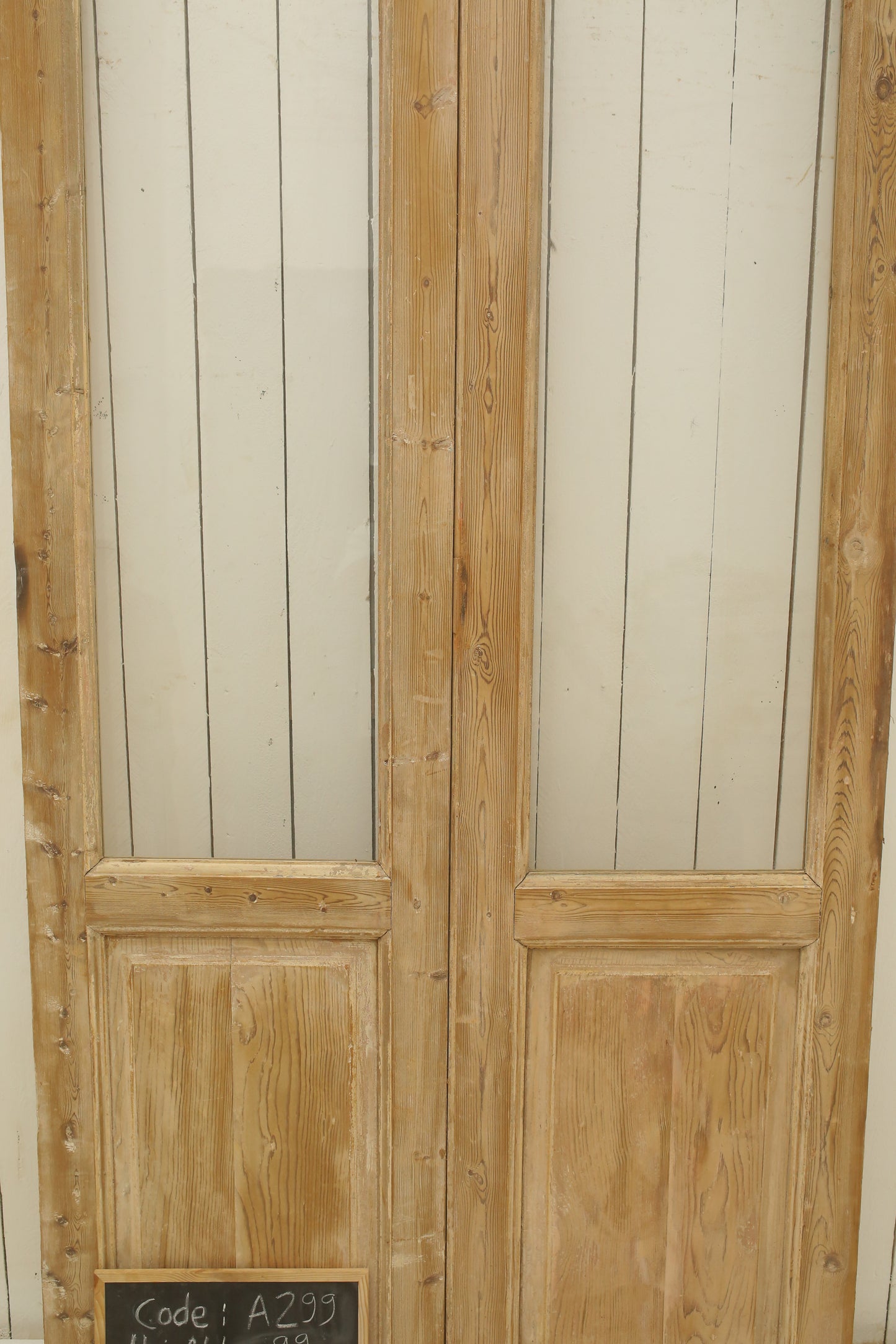 VINTAGE DBL FRENCH GLASS DOOR A299