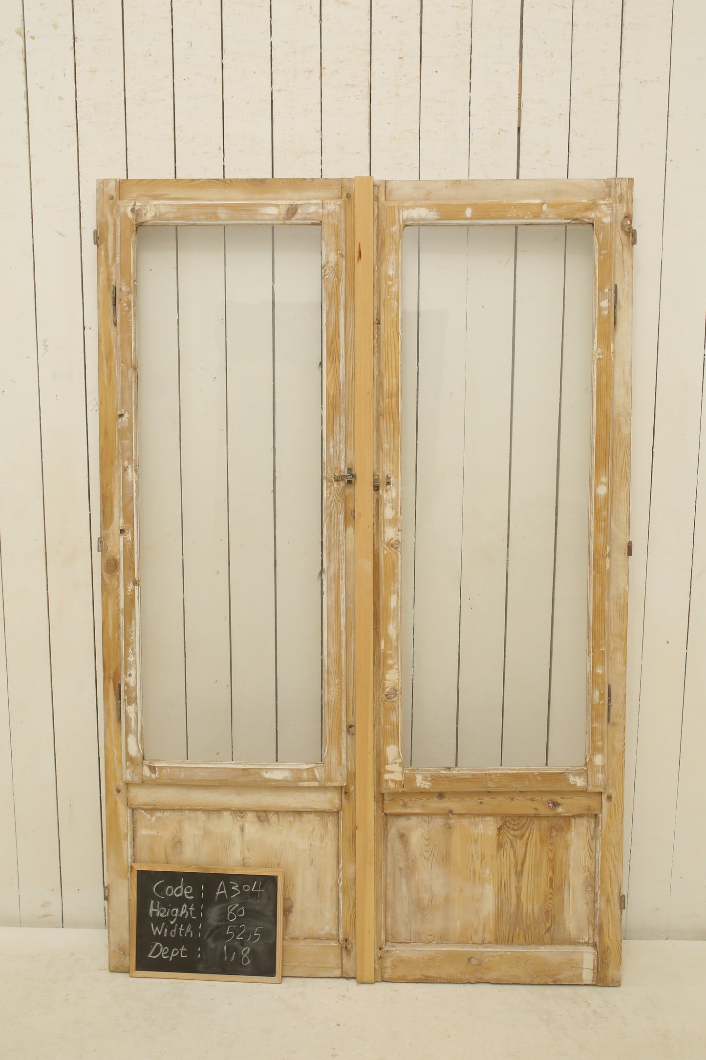 VINTAGE DBL FRENCH GLASS DOOR A304