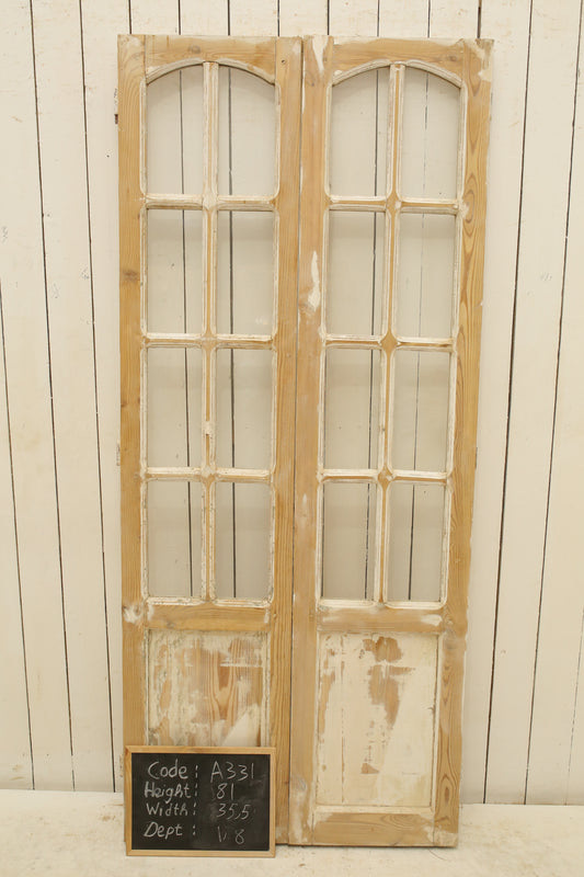 VINTAGE DBL FRENCH GLASS DOOR A331