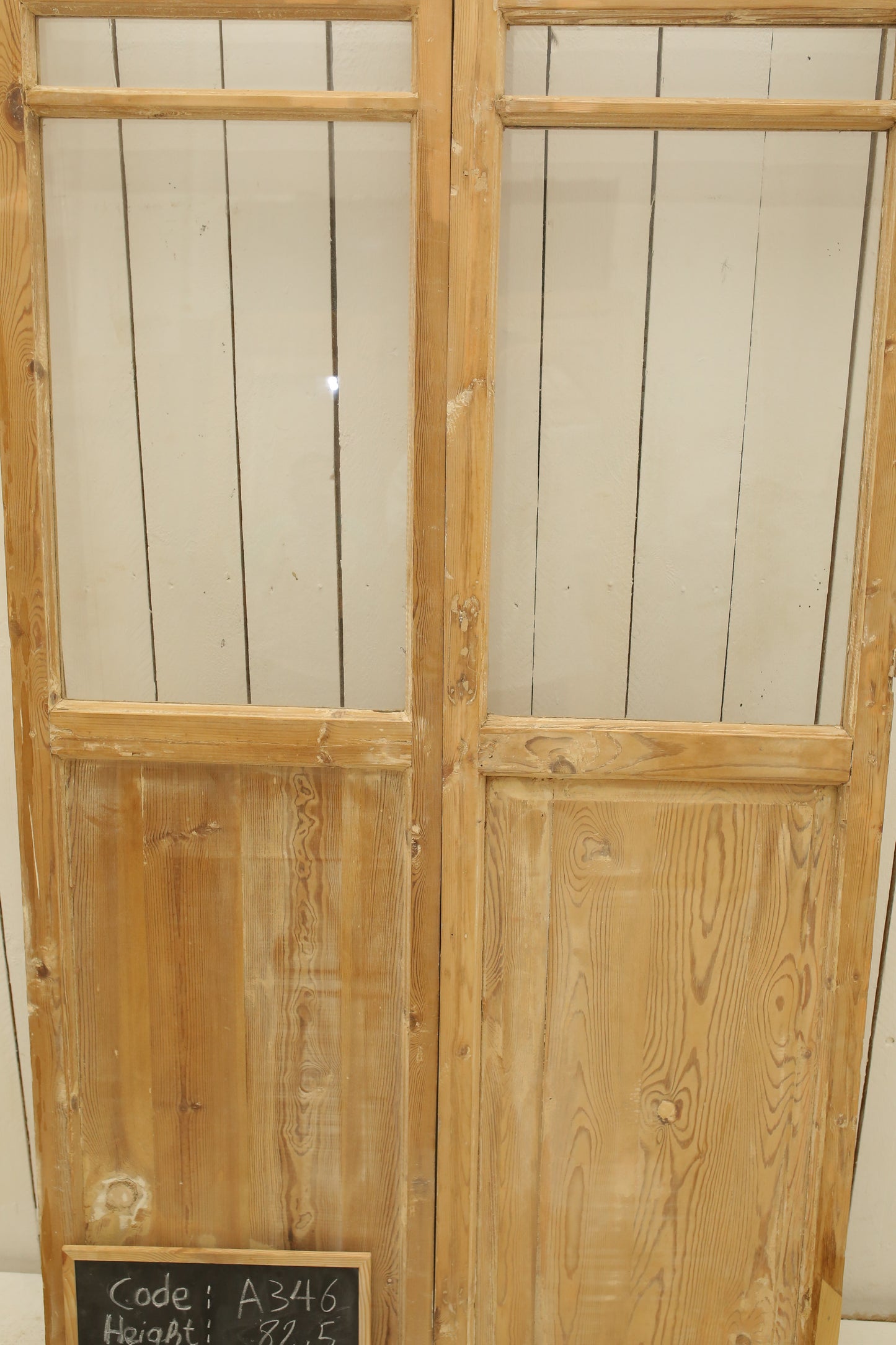 VINTAGE DBL FRENCH GLASS DOOR A346