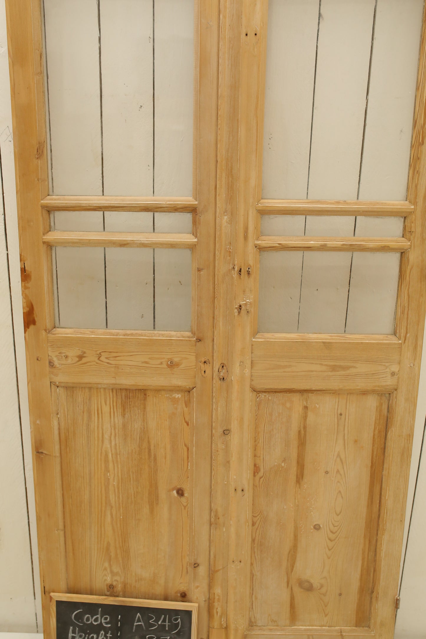 VINTAGE DBL FRENCH GLASS DOOR A349