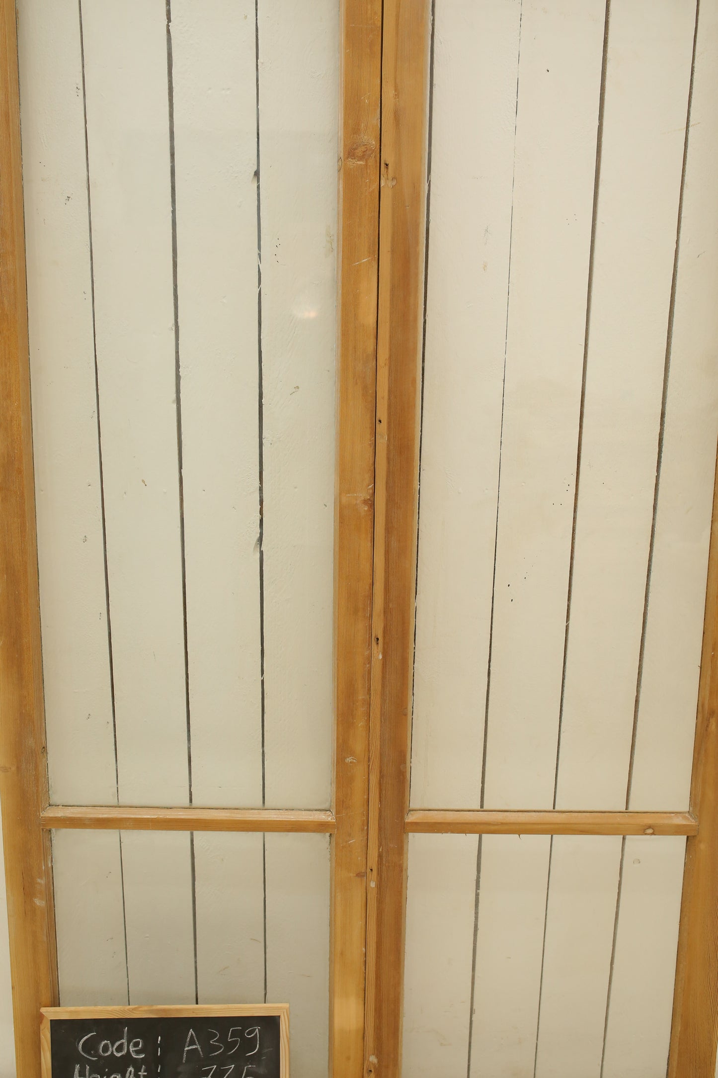 VINTAGE DBL FRENCH GLASS DOOR A359