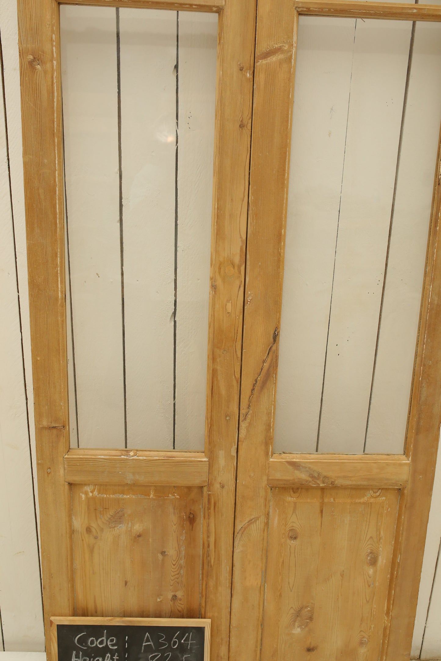 VINTAGE DBL FRENCH GLASS DOOR A364