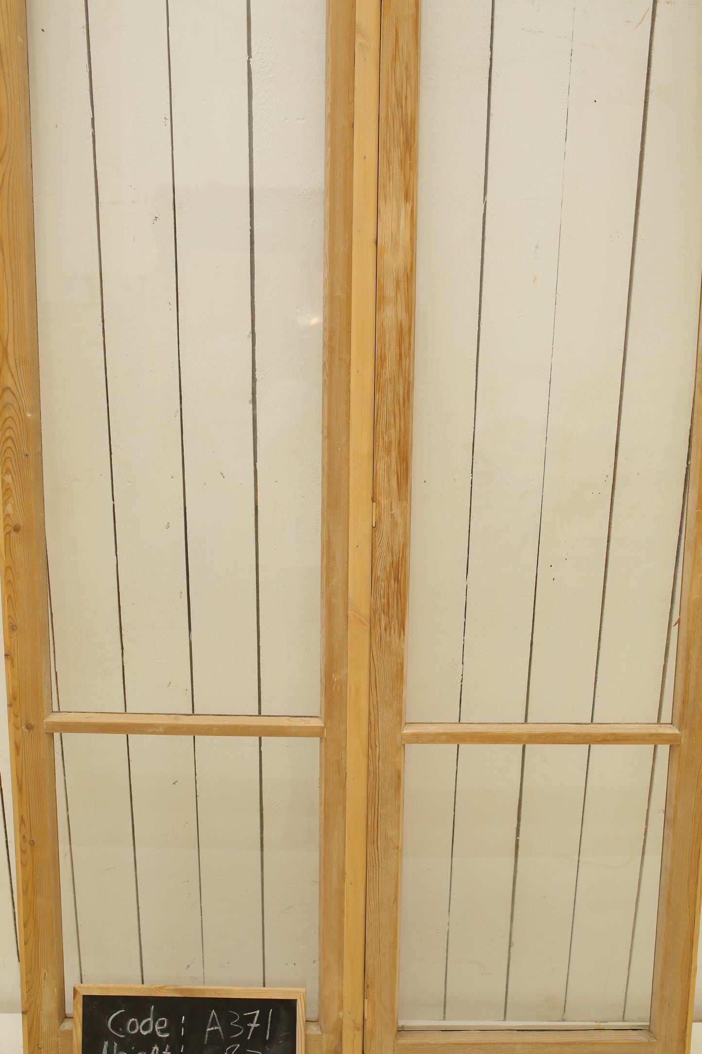 VINTAGE DBL FRENCH GLASS DOOR A371