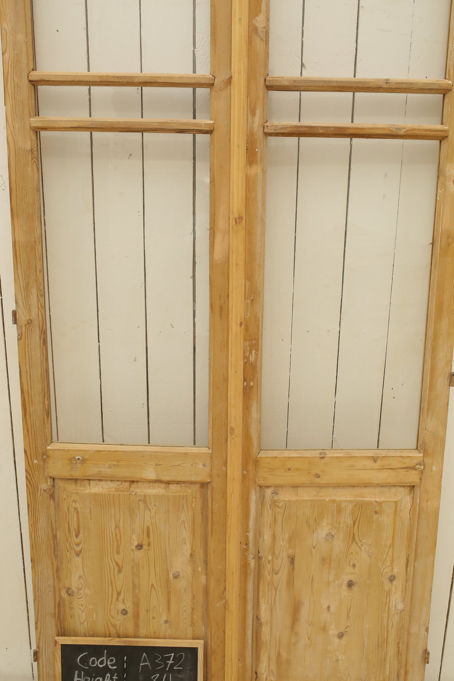 VINTAGE DBL FRENCH GLASS DOOR A372