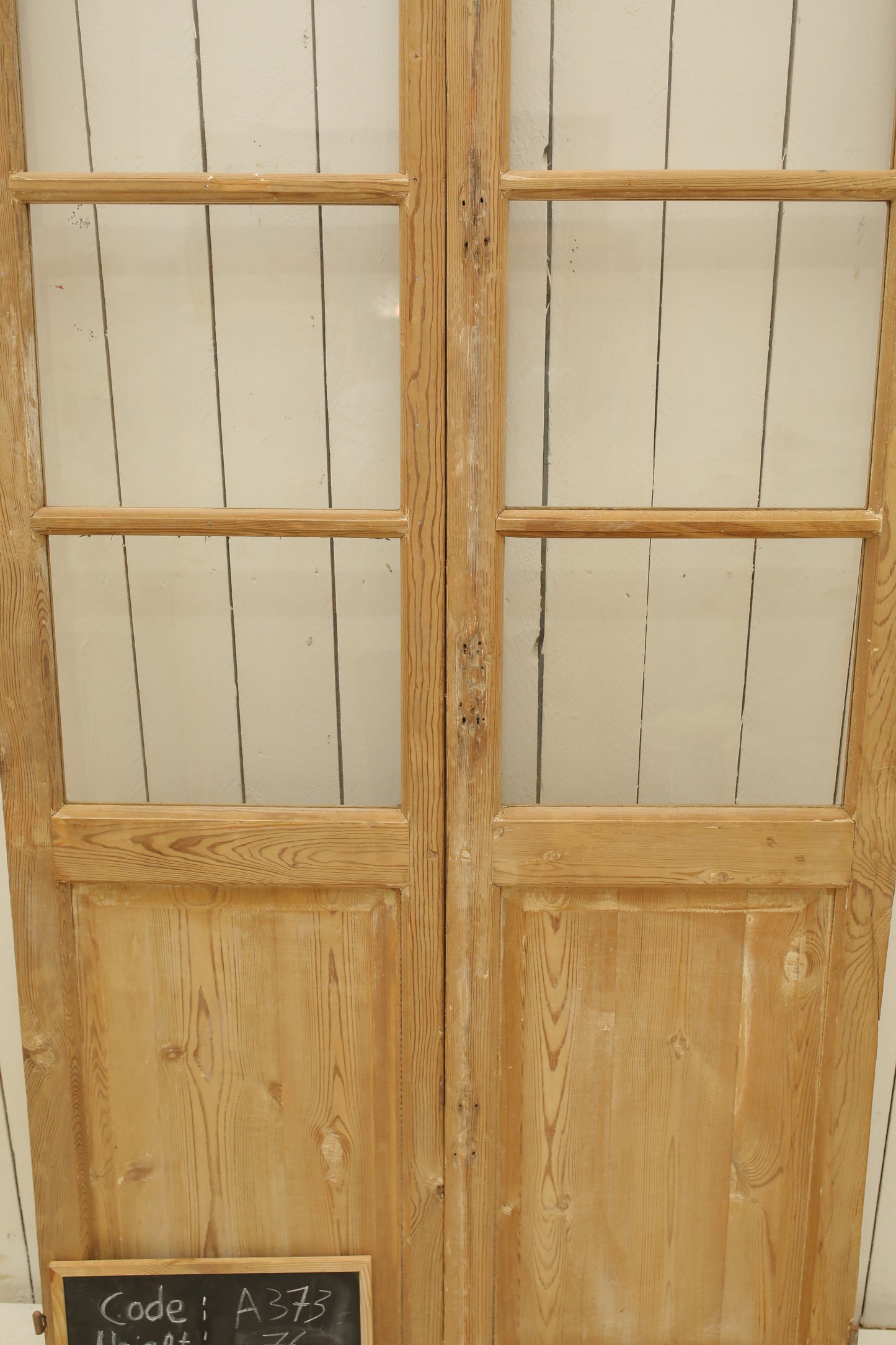 VINTAGE DBL FRENCH GLASS DOOR A373