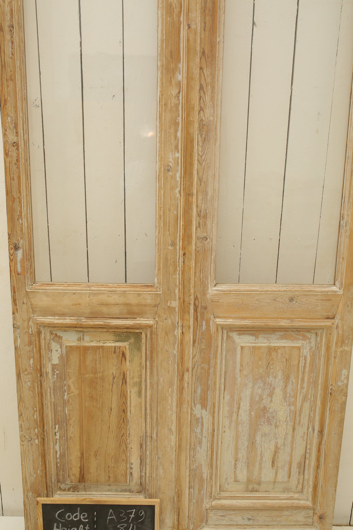 VINTAGE DBL FRENCH GLASS DOOR A379