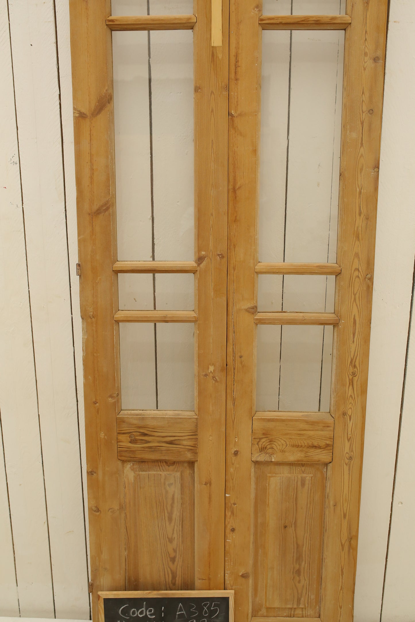 VINTAGE DBL FRENCH GLASS DOOR A385