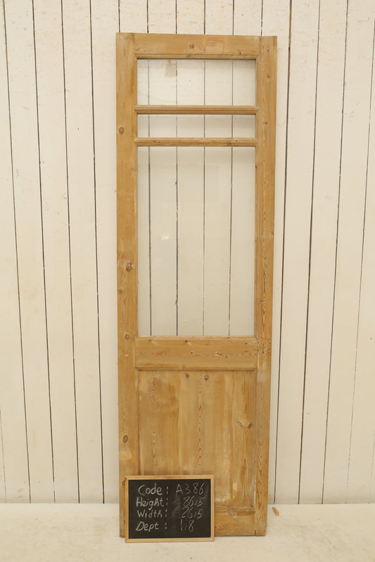 VINTAGE SINGLE GLASS DOOR A386