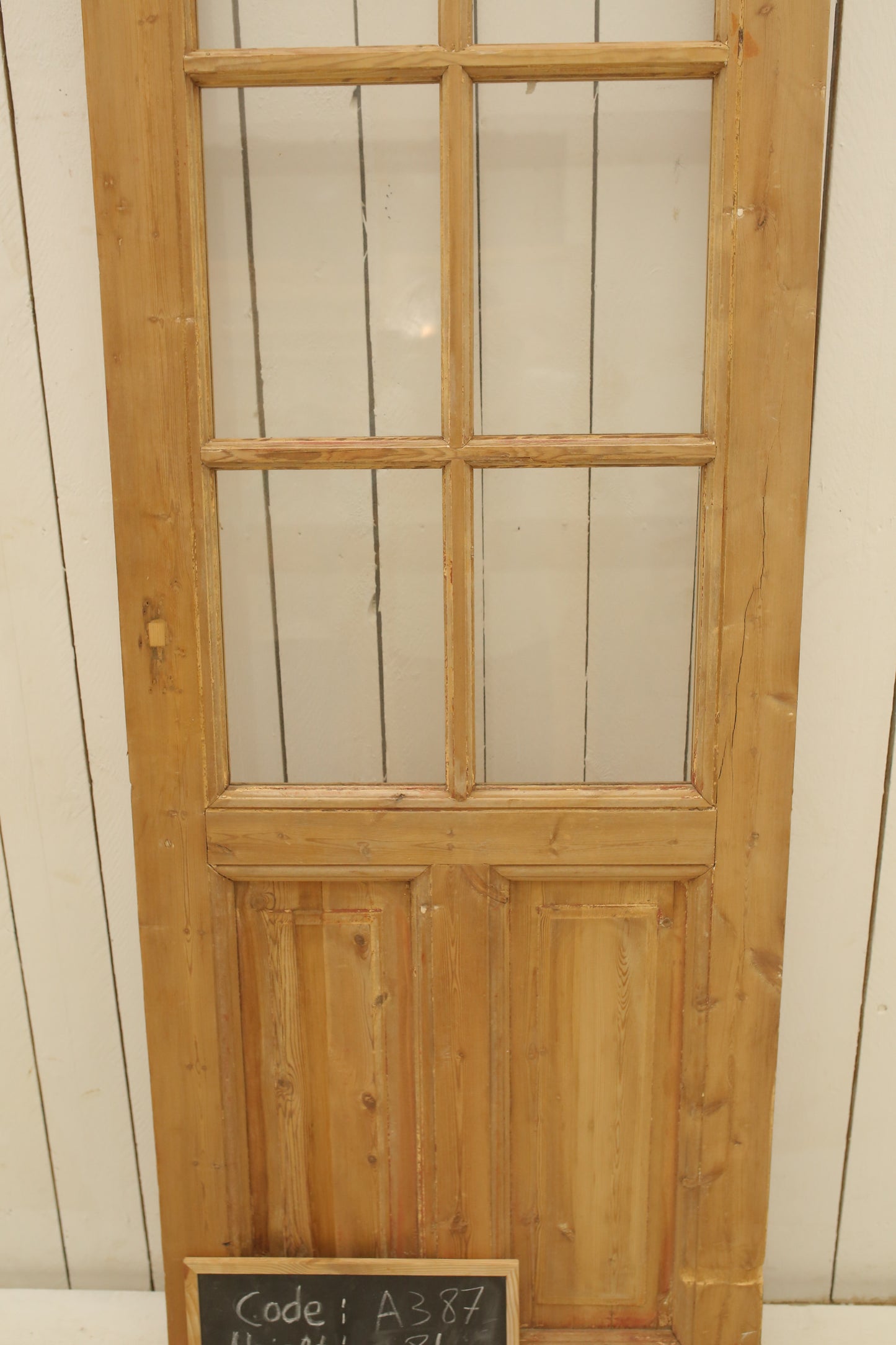 VINTAGE SINGLE GLASS DOOR A387